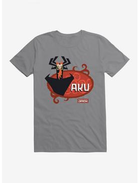 Samurai Jack Aku Red Flames T-Shirt, STORM GREY, hi-res
