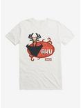Samurai Jack Aku Red Flames T-Shirt, WHITE, hi-res