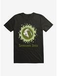 Samurai Jack Green Flames T-Shirt, BLACK, hi-res