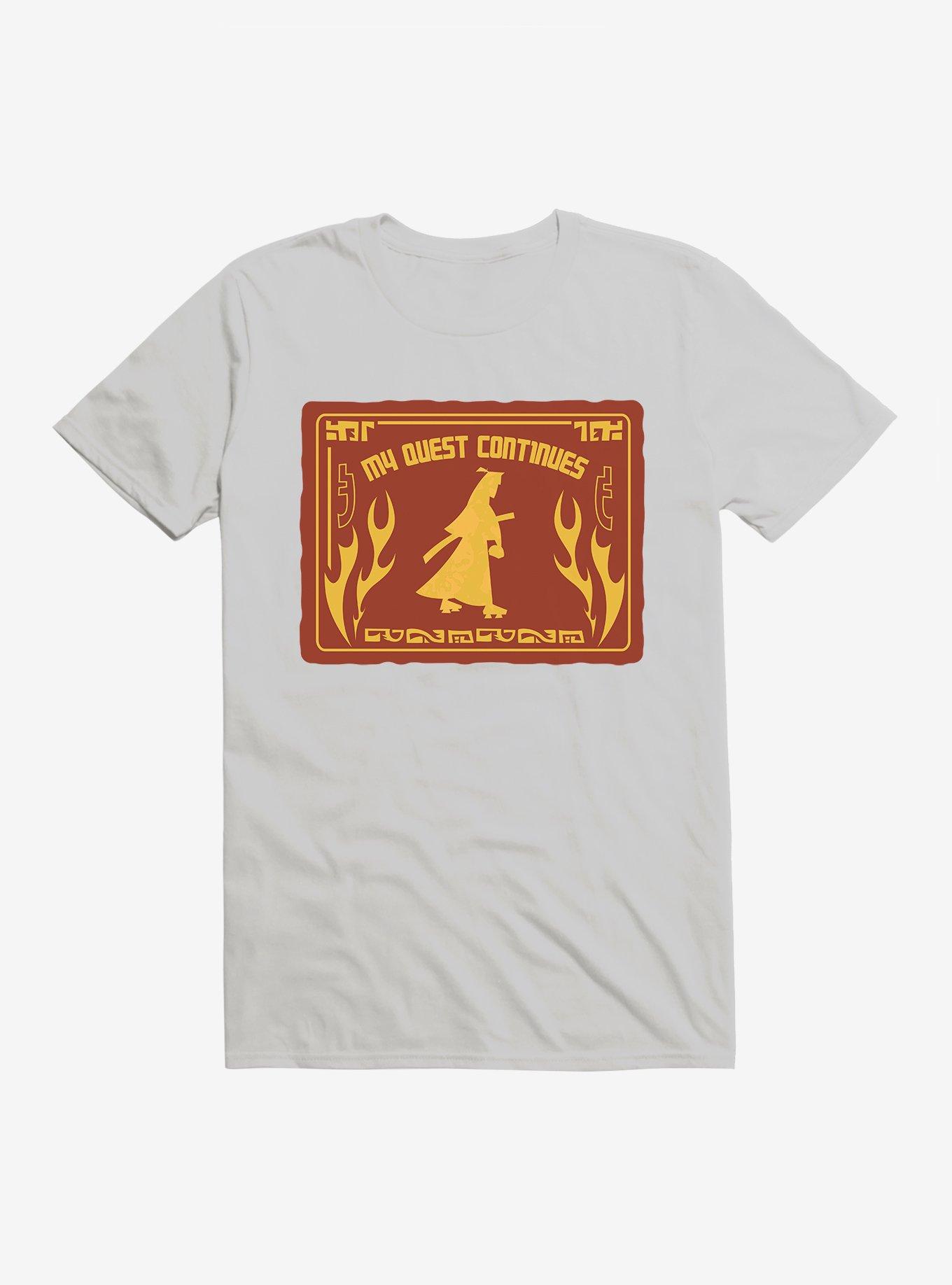 Samurai Jack My Quest Continues Flames T-Shirt, , hi-res