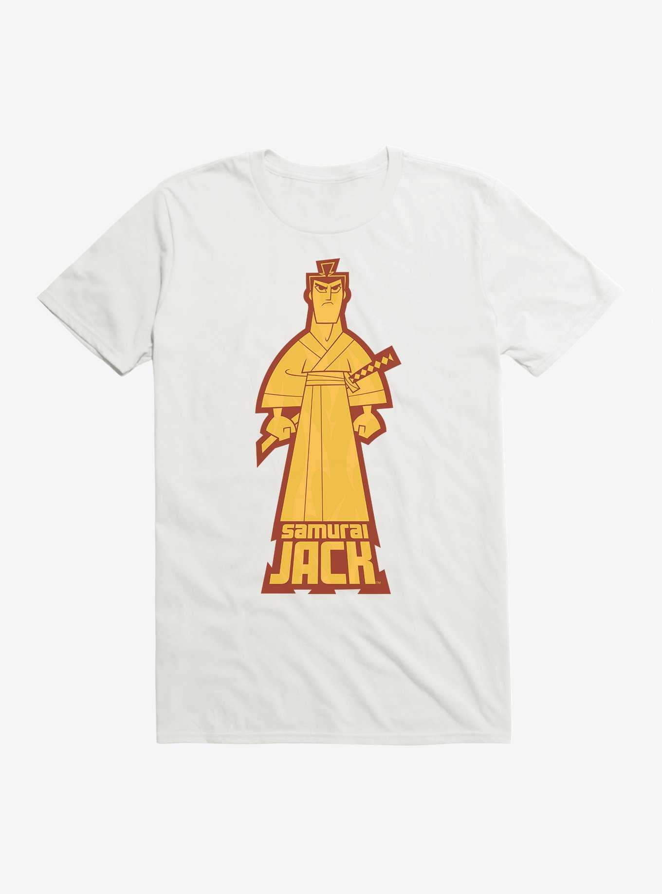Samurai Jack Silhouette Flames T-Shirt, , hi-res