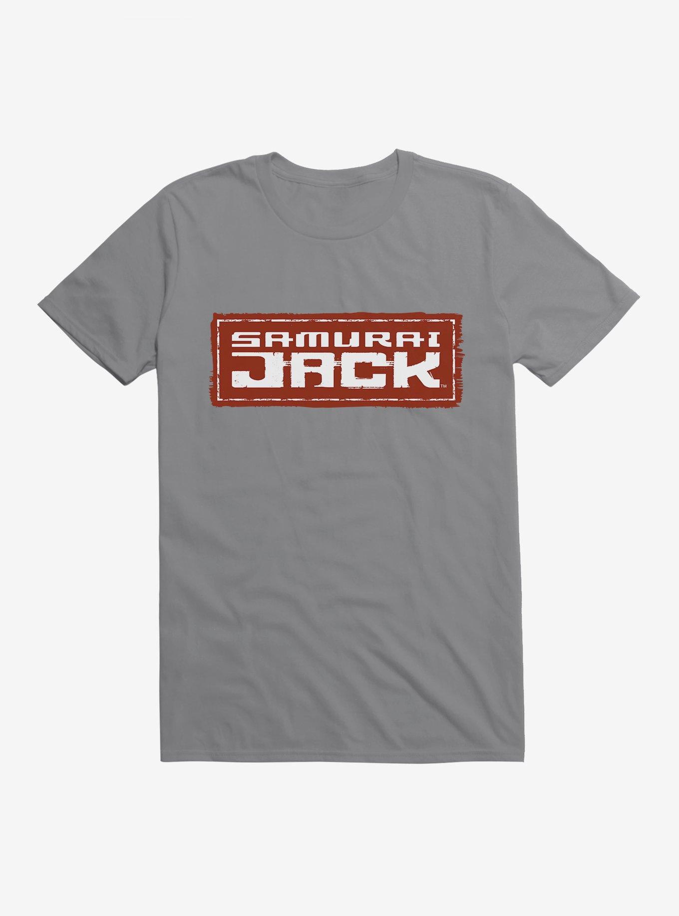 Samurai Jack Bold Script T-Shirt, STORM GREY, hi-res