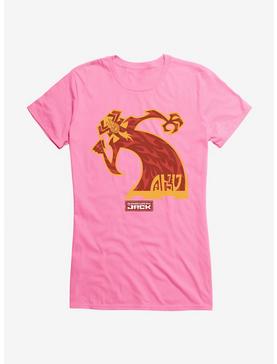 Samurai Jack Aku Silhouette Girls T-Shirt, CHARITY PINK, hi-res