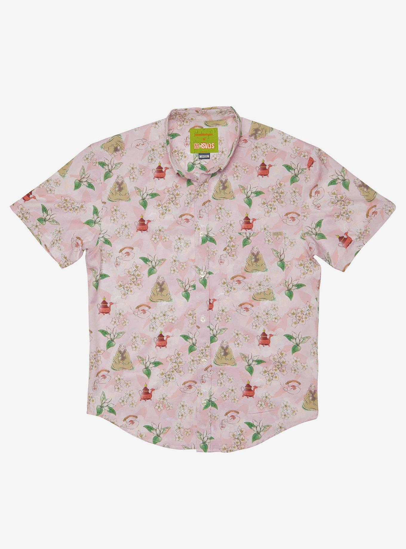 RSVLTS Avatar: The Last Airbender "Jasmine Dragon" Button-Up Shirt, PINK, hi-res