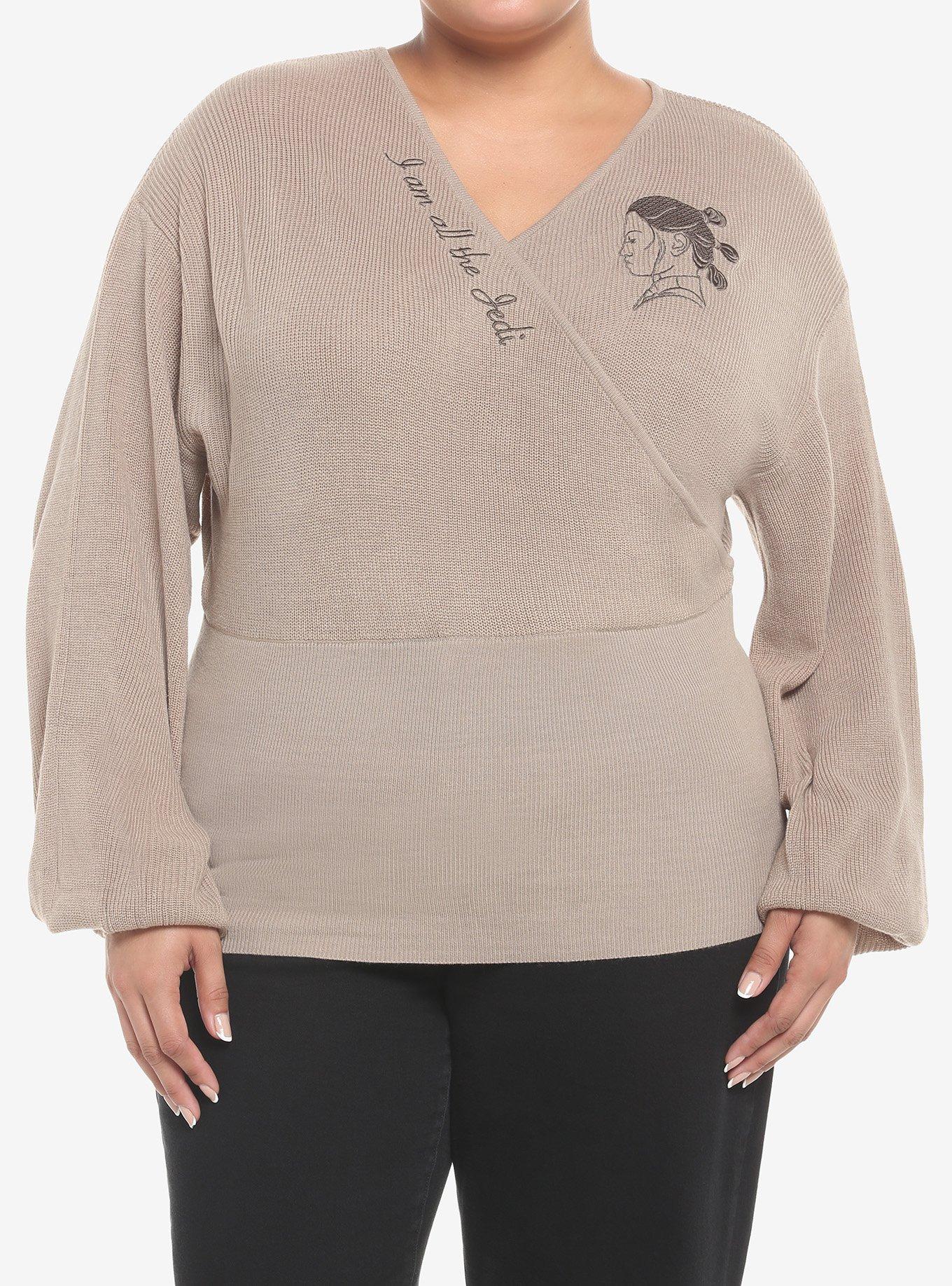 Her Universe Star Wars Rey Wrap Knit Sweater Plus Size, , hi-res