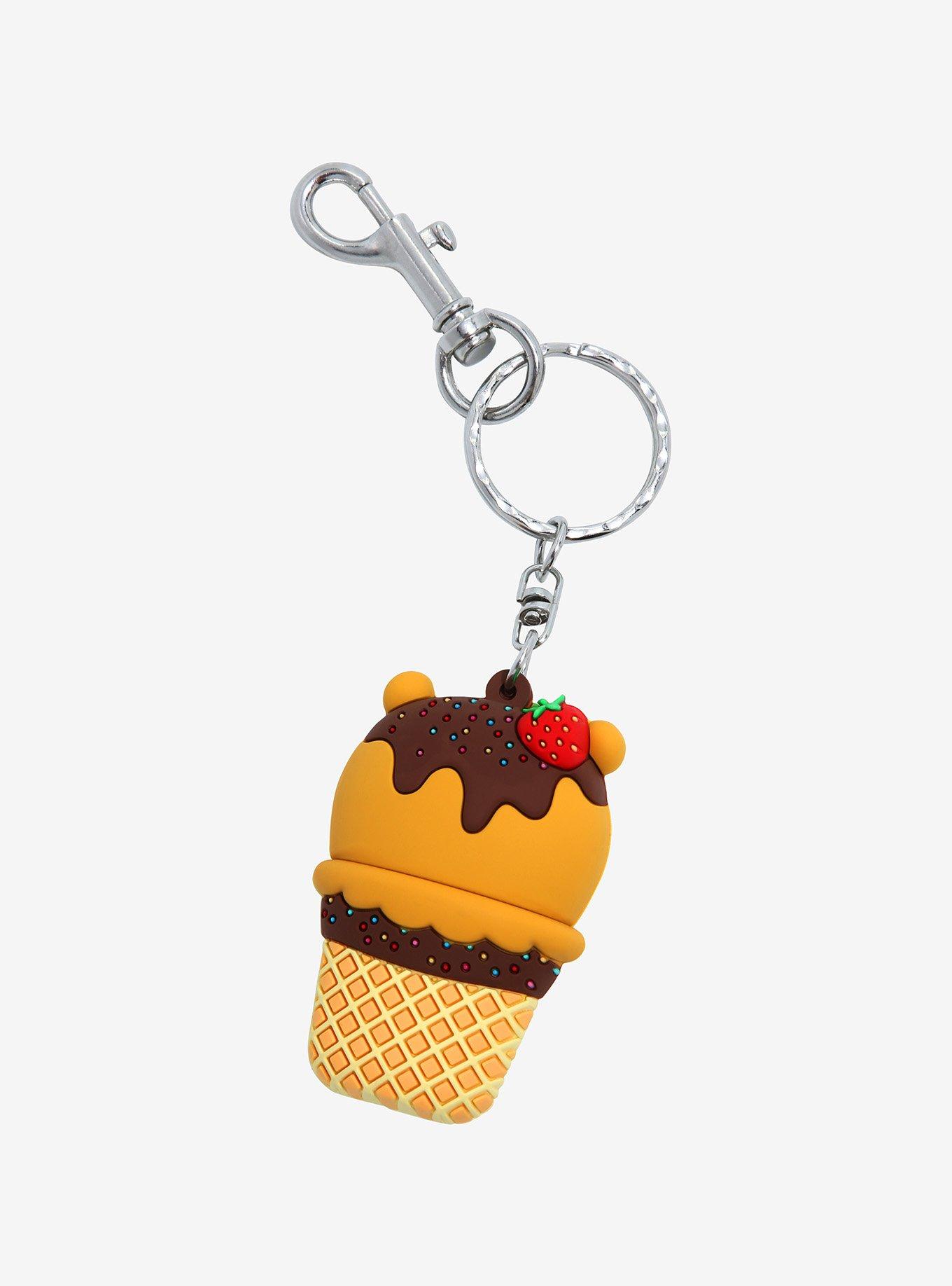 Loungefly Disney Winnie the Pooh Ice Cream Keychain, , hi-res