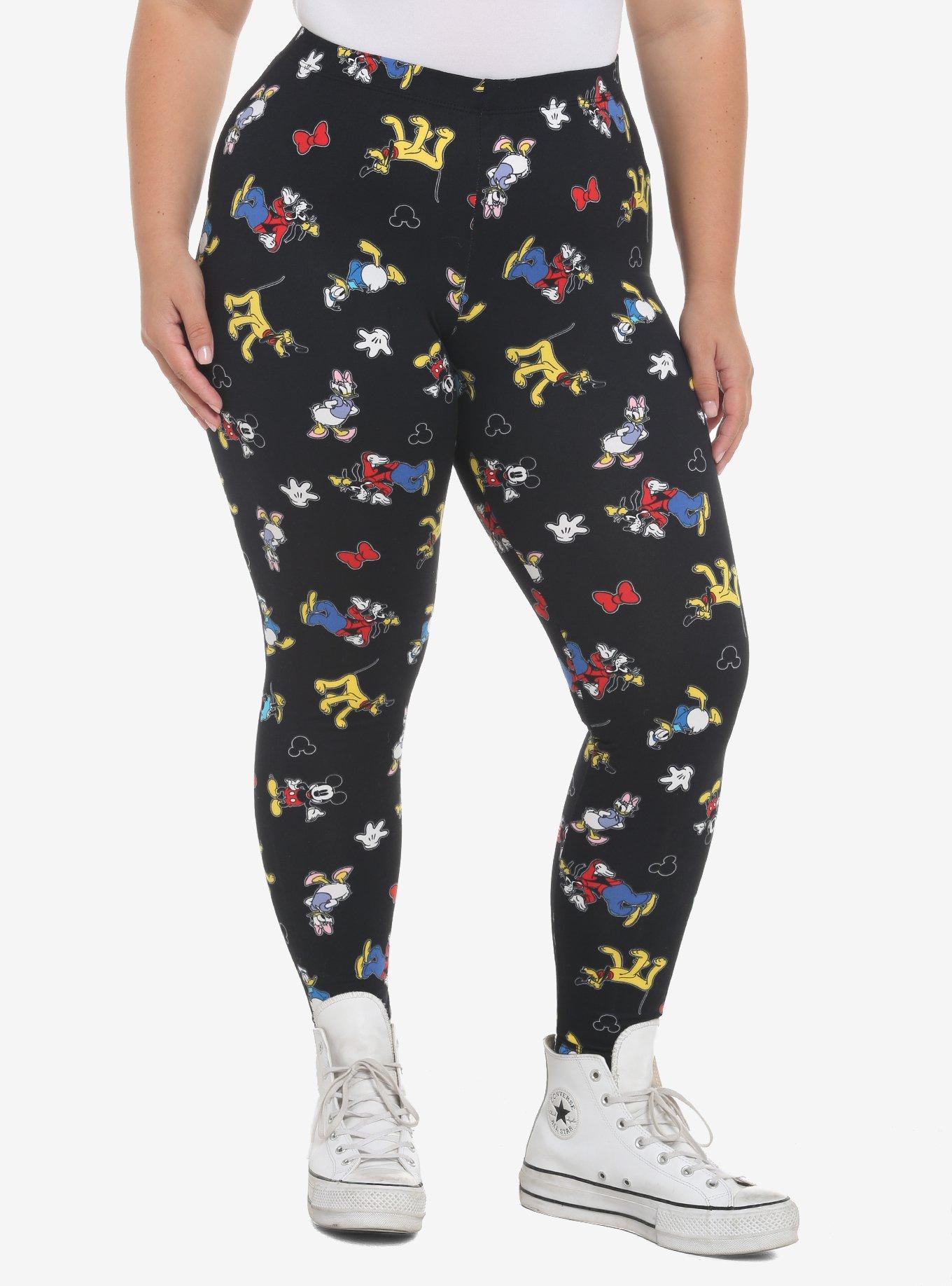 Plus Size - Disney Holiday Mickey & Minnie Mouse Snowflake Legging