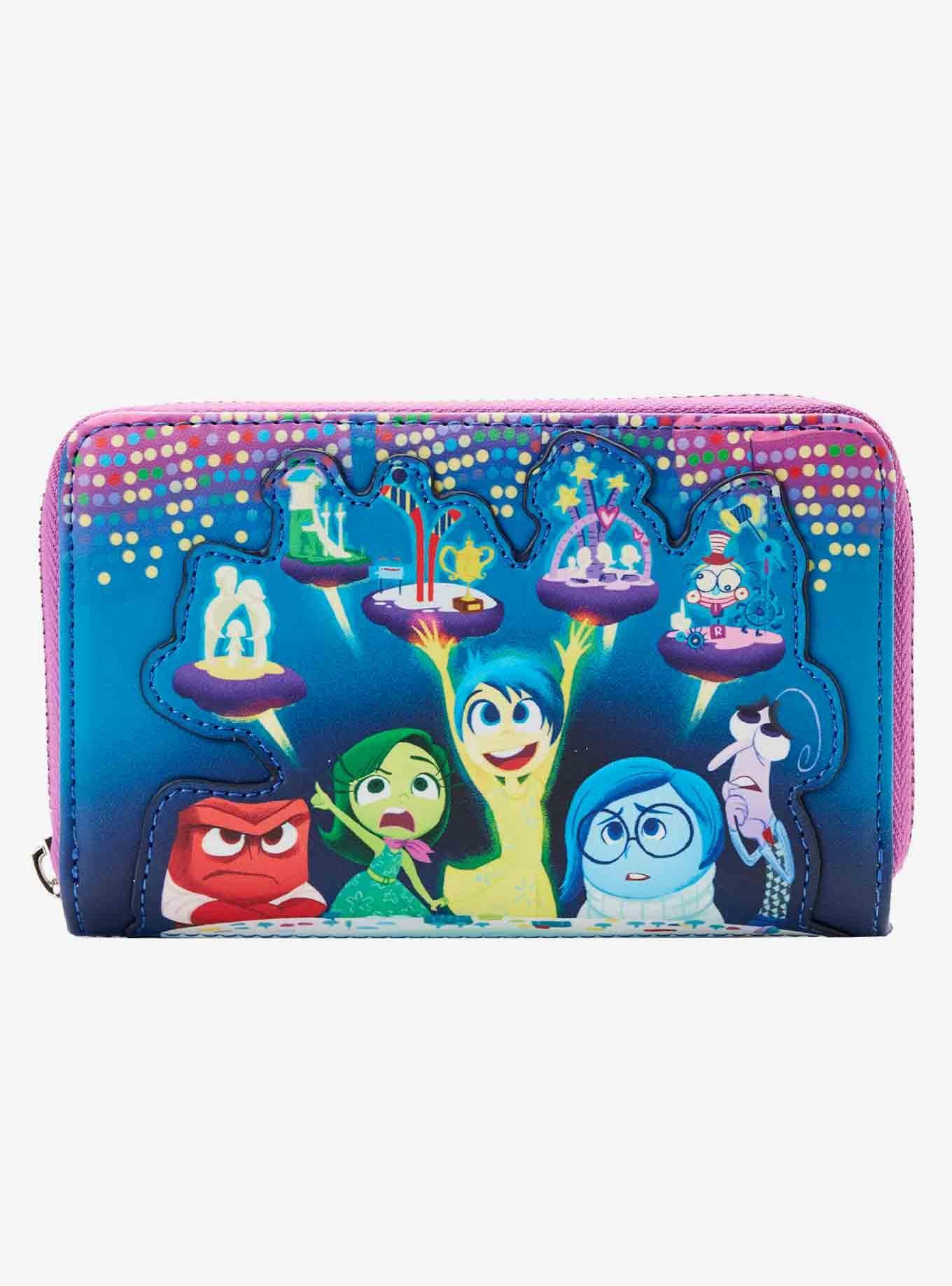 Loungefly Disney Pixar Inside Out Glow-In-The-Dark Zipper Wallet, , hi-res