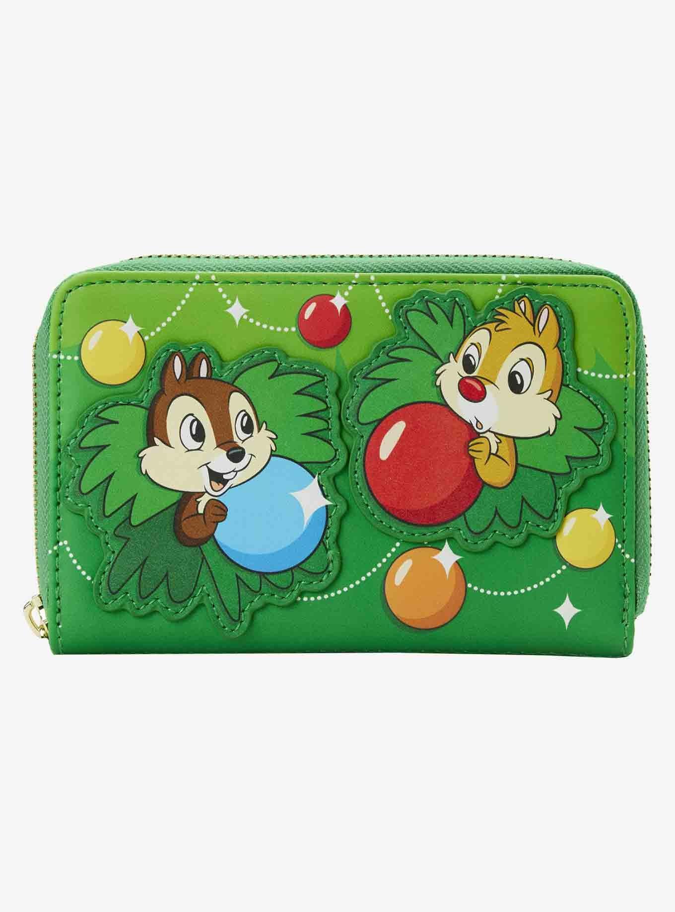 Loungefly Disney Chip 'N Dale Christmas Zipper Wallet, , hi-res