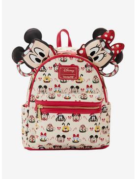 Loungefly Disney Mickey Mouse And Friends Hot Cocoa Mugs Mini Backpack & Minnie Mouse Hot Cocoa Ears Headband Set, , hi-res
