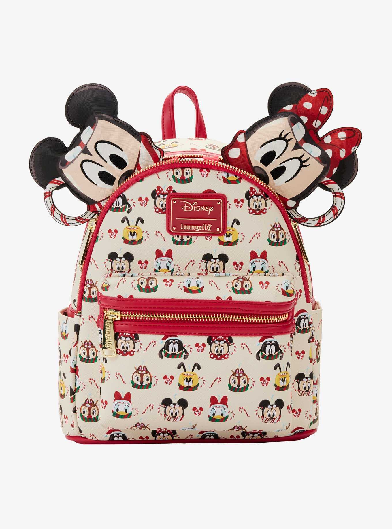 Loungefly Disney Mickey Mouse And Friends Hot Cocoa Mugs Mini Backpack & Minnie Mouse Hot Cocoa Ears Headband Set, , hi-res