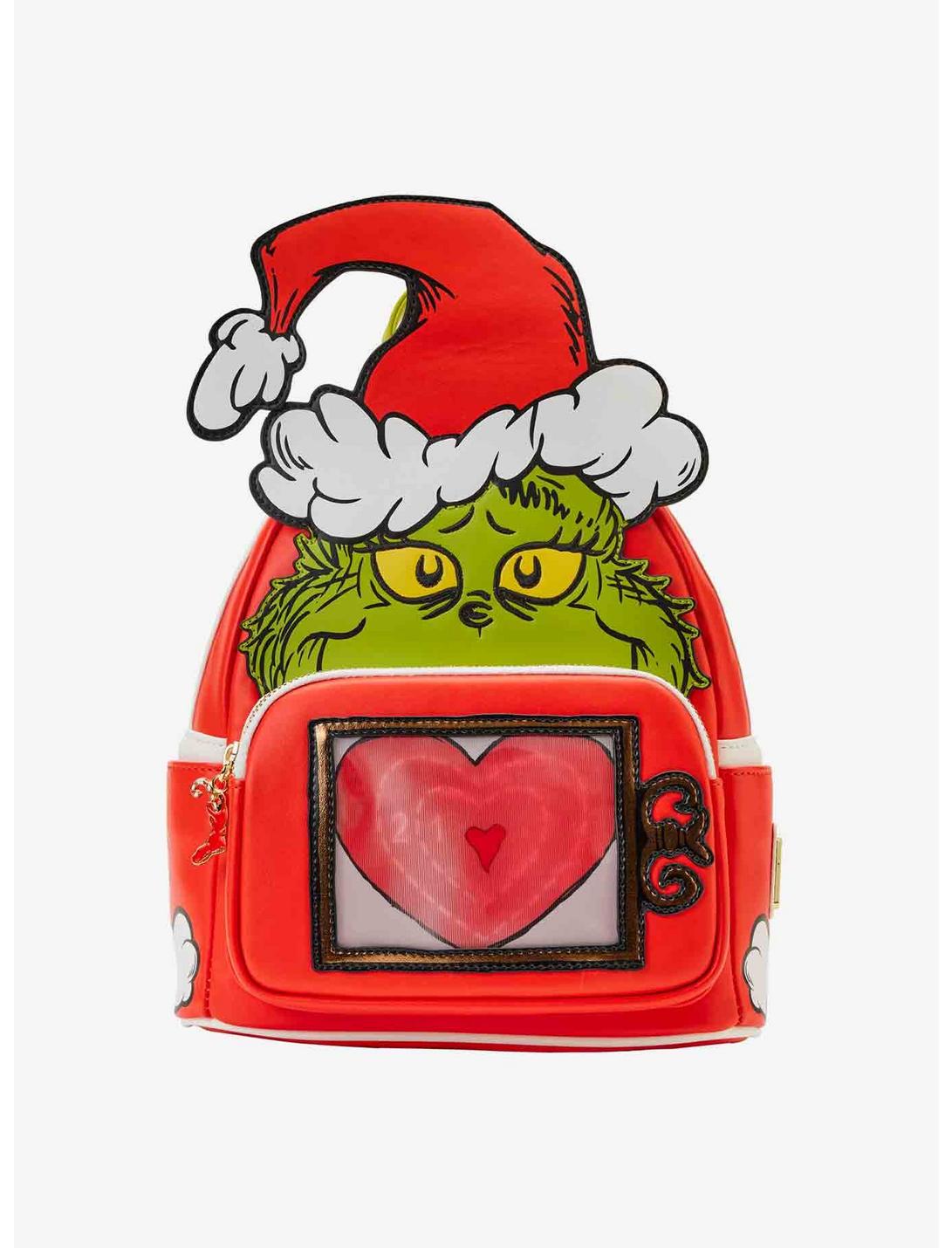 Loungefly How The Grinch Stole Christmas! Lenticular Heart Mini Backpack, , hi-res