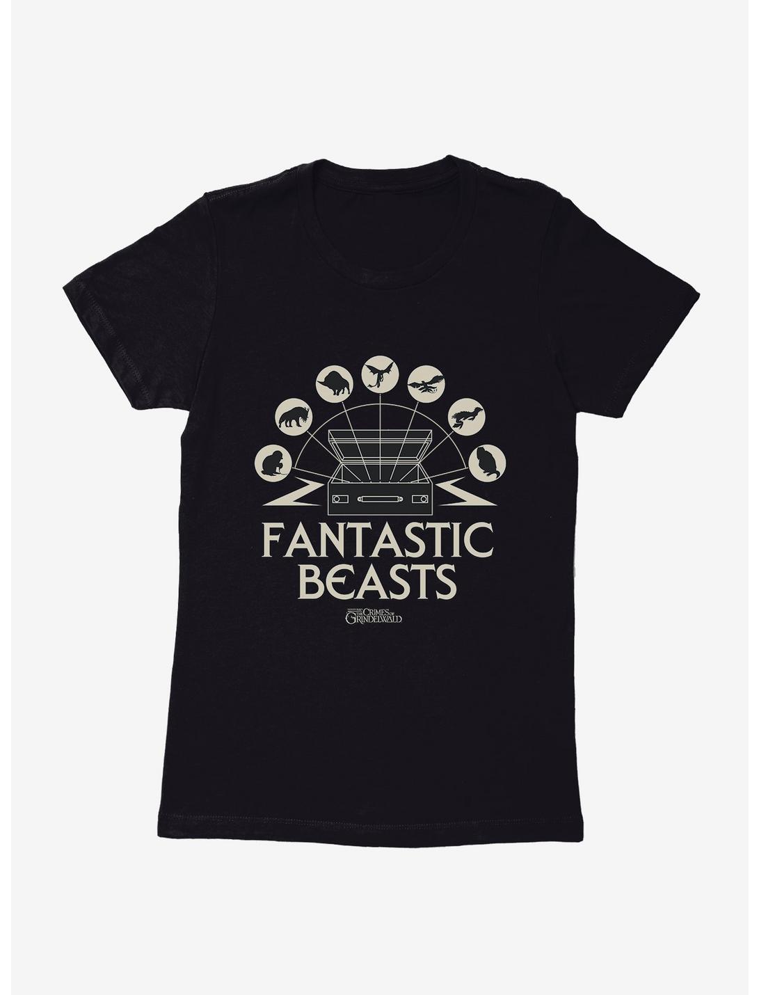 Fantastic Beasts: The Crimes Of Grindelwald Luggage Creature Icons Womens T-Shirt, , hi-res