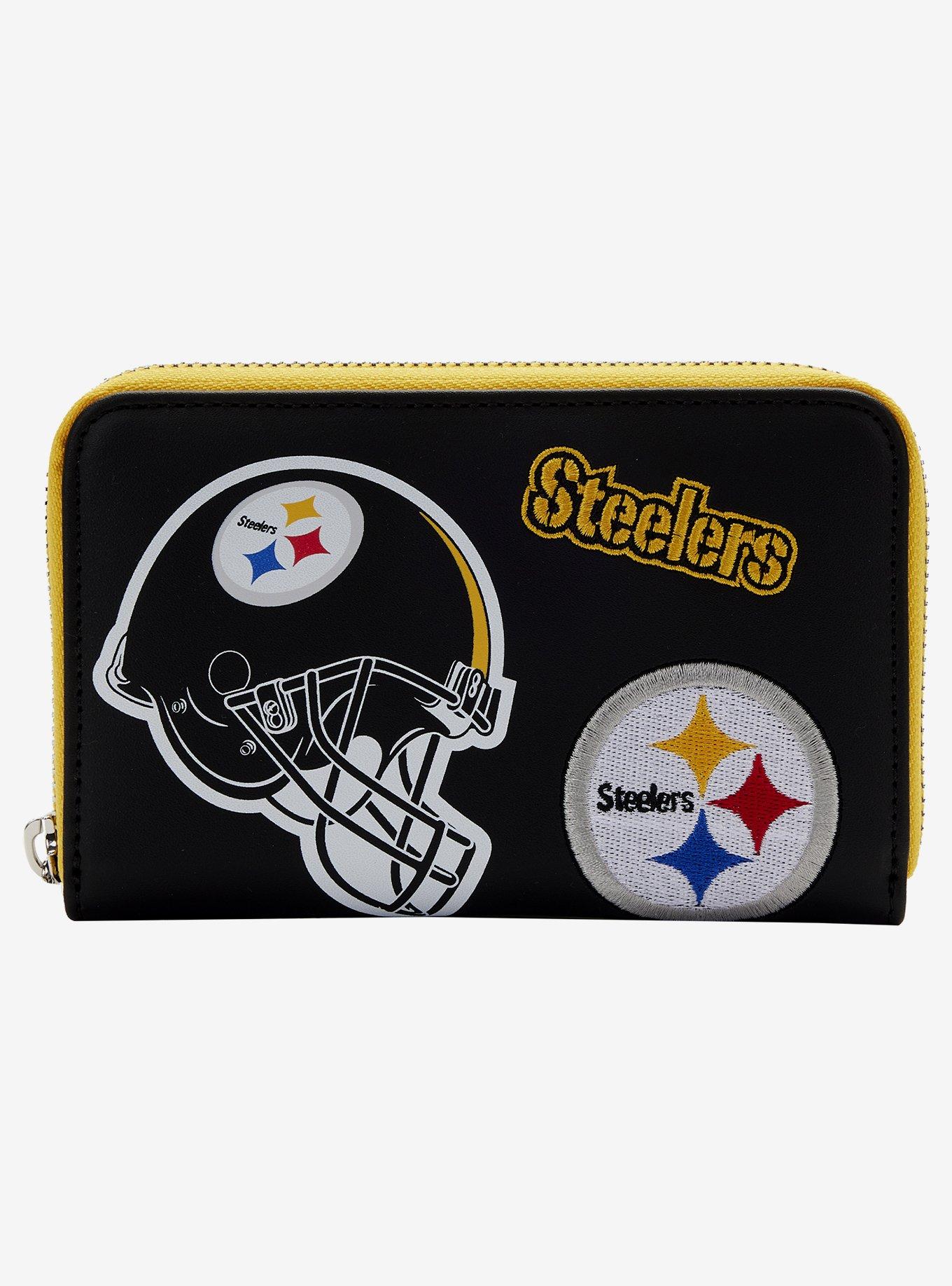 NFL Pittsburg Steelers Patches Zip Around Wallet