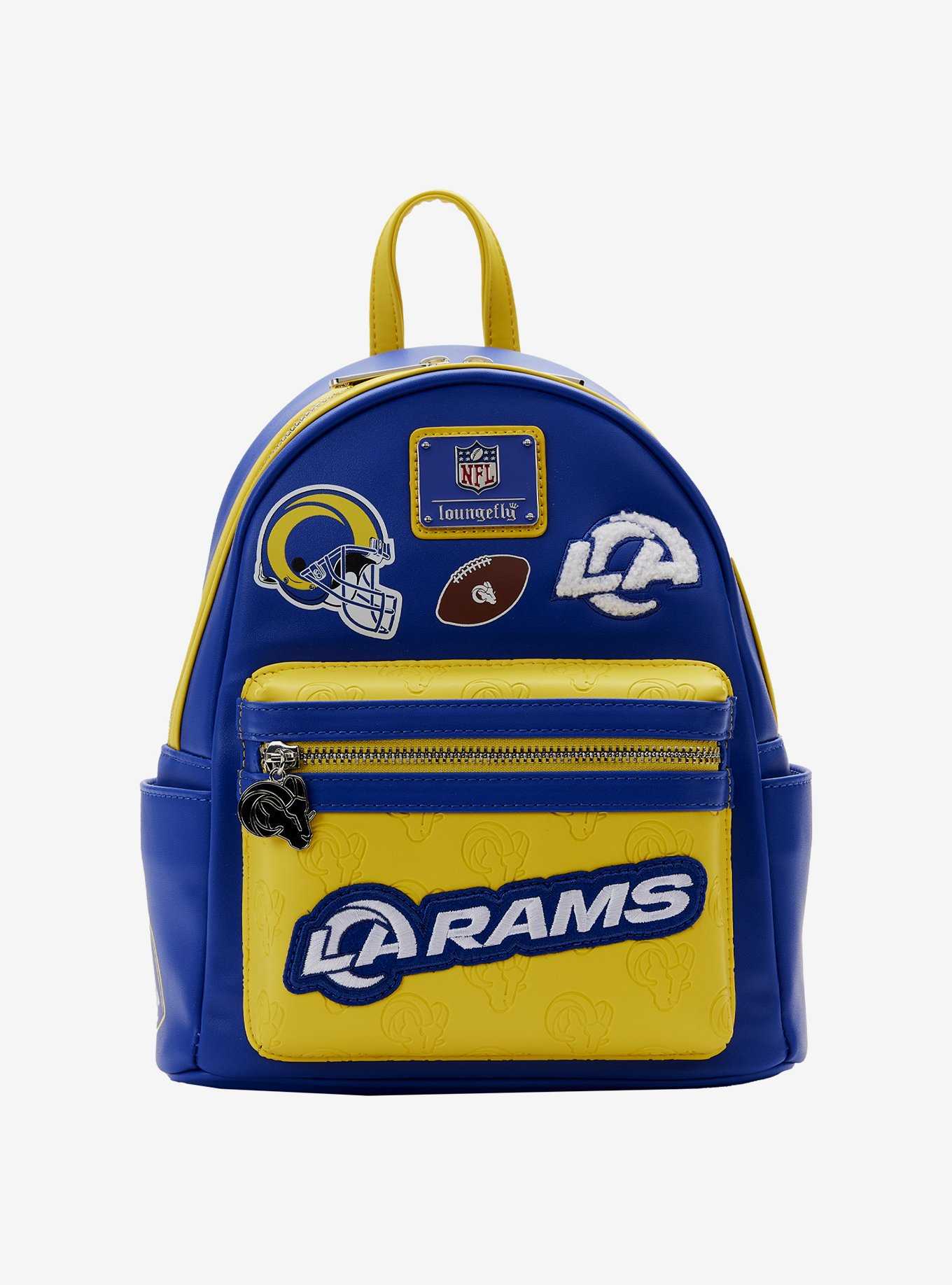 Loungefly NFL LA Rams Icon Patches Mini Backpack, , hi-res