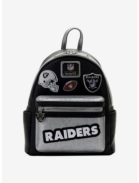 Loungefly NFL Las Vegas Raiders Icon Patches Mini Backpack, , hi-res