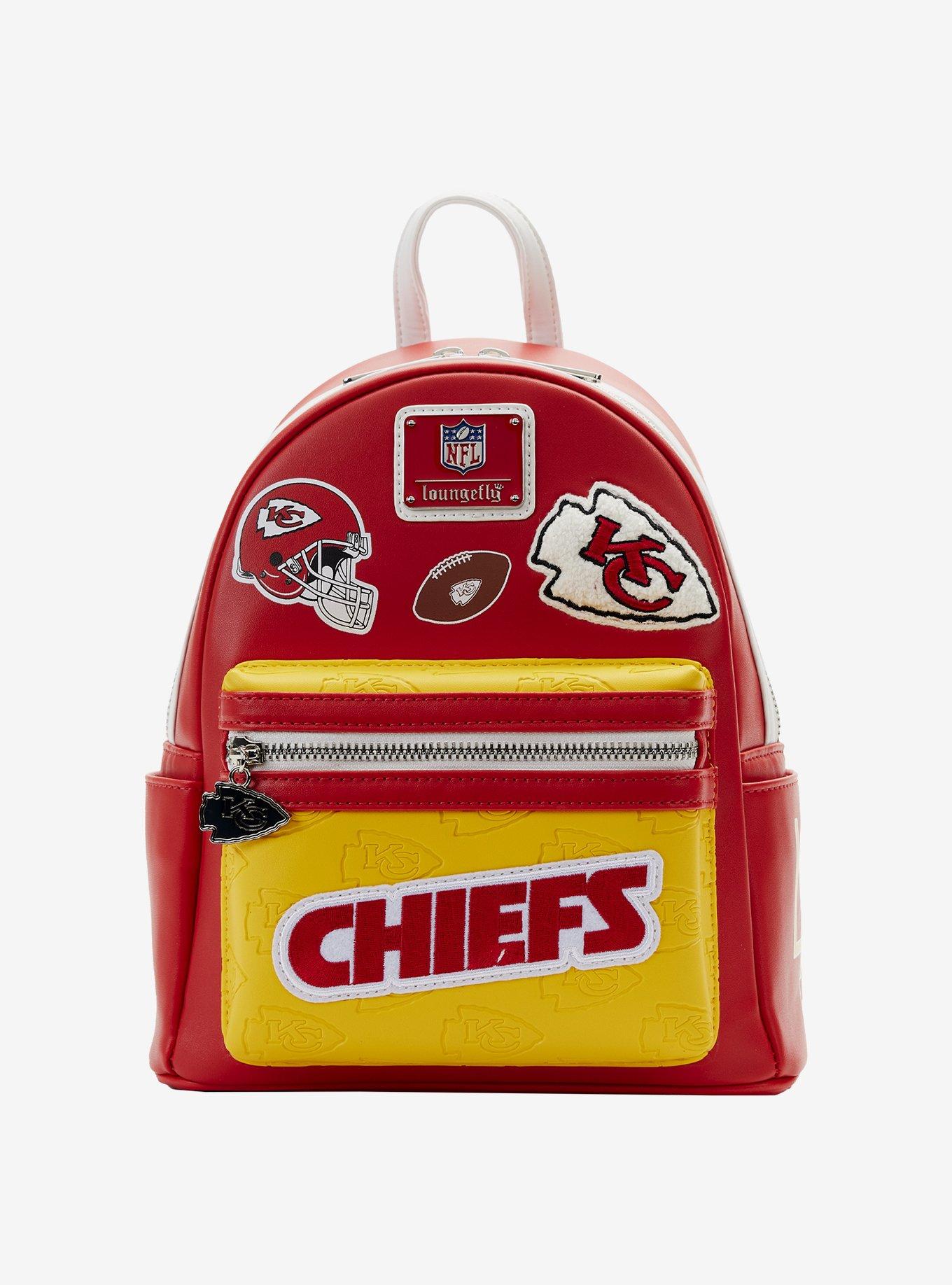 Loungefly NFL Kansas City Chiefs Icon Patches Mini Backpack, , hi-res