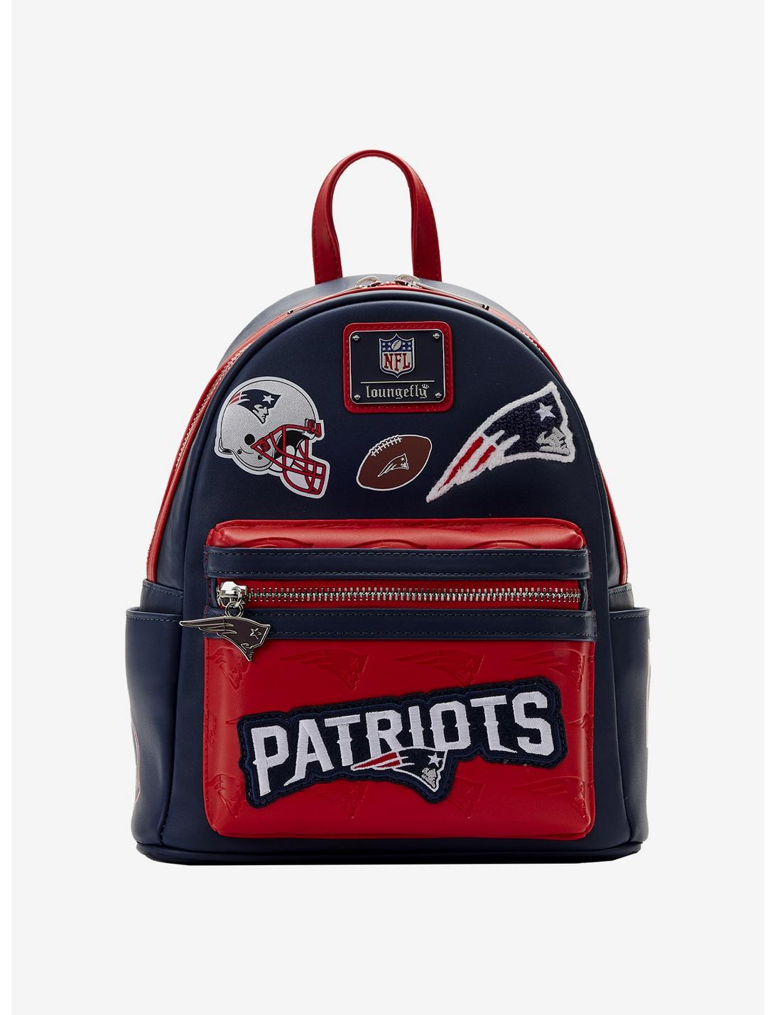 Loungefly NFL New England Patriots Icon Patches Mini Backpack, , hi-res