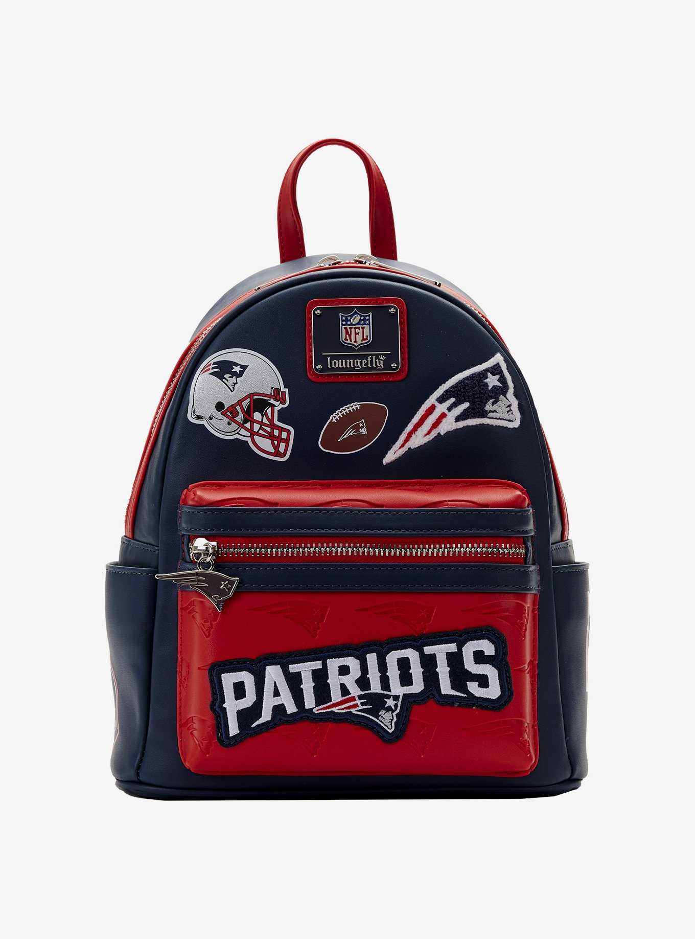 Loungefly NFL New England Patriots Icon Patches Mini Backpack, , hi-res