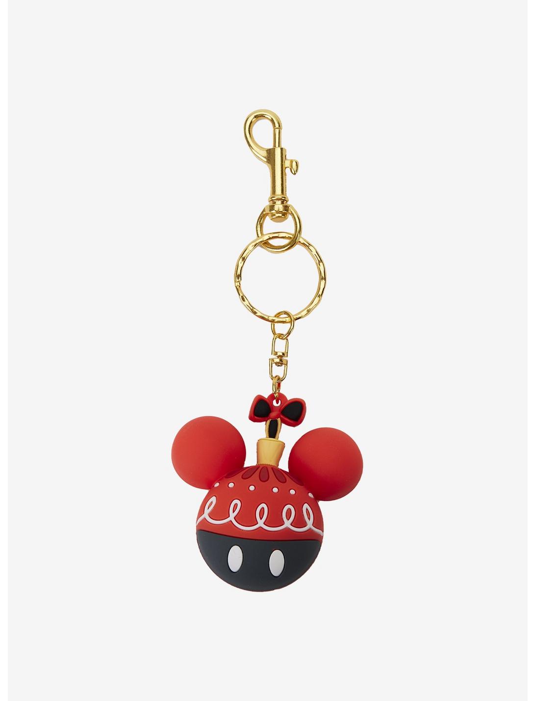 Loungefly Disney Mickey Mouse Holiday Ornament Key Chain, , hi-res