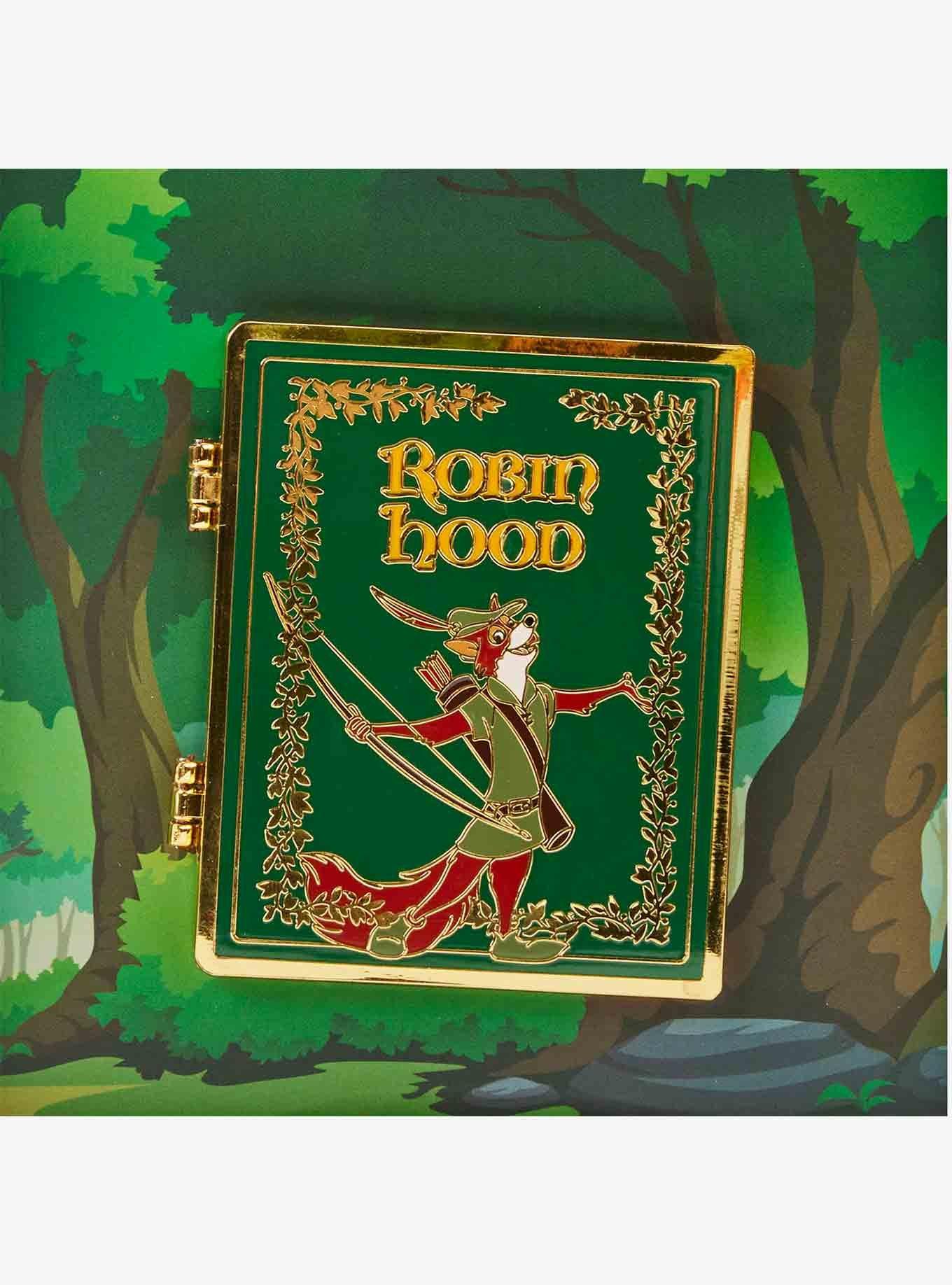 Loungefly Disney Robin Hood Book Enamel Pin, , hi-res