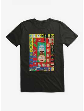 Rick And Morty Block Poster T-Shirt, , hi-res