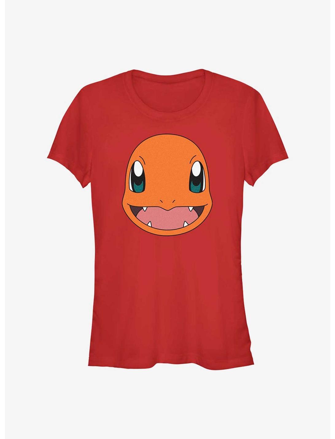 Pokemon Charizard Face Girls T-Shirt, RED, hi-res