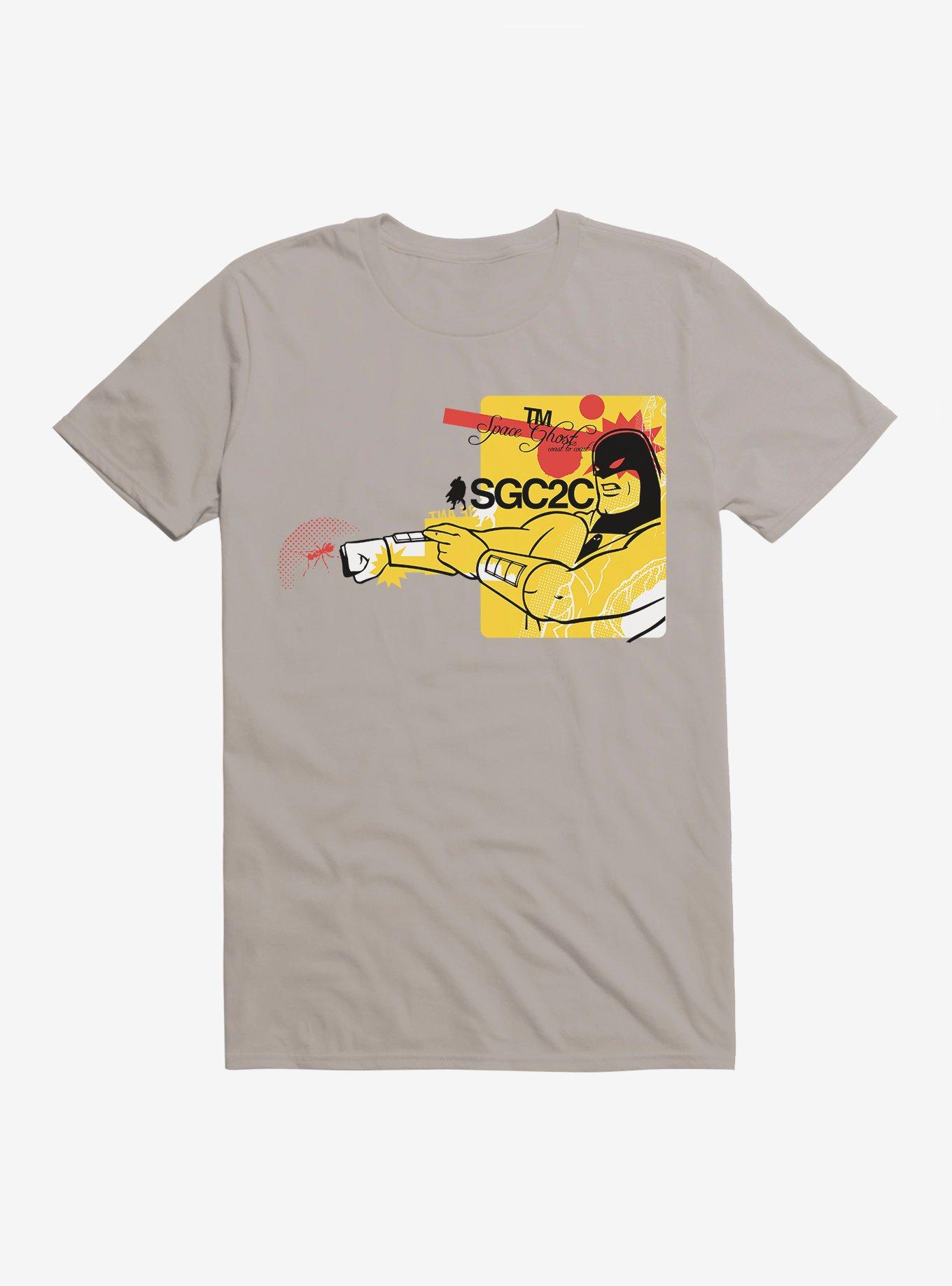 Space Ghost Power Bands T-Shirt, LIGHT GREY, hi-res