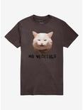 Smudge Lord Cat No Vegetals T-Shirt, CHARCOAL, hi-res