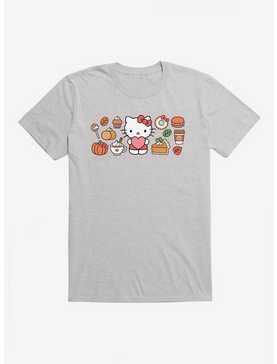 Hello Kitty Pumpkin Spice Food & Decor T-Shirt, HEATHER GREY, hi-res