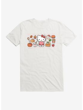Hello Kitty Pumpkin Spice Food & Decor T-Shirt, WHITE, hi-res