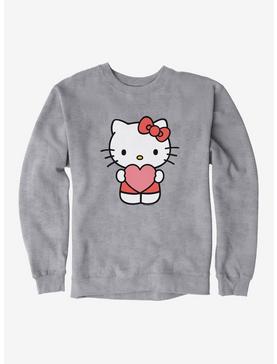 Hello Kitty Pumpkin Spice Heart Sweatshirt, HEATHER GREY, hi-res