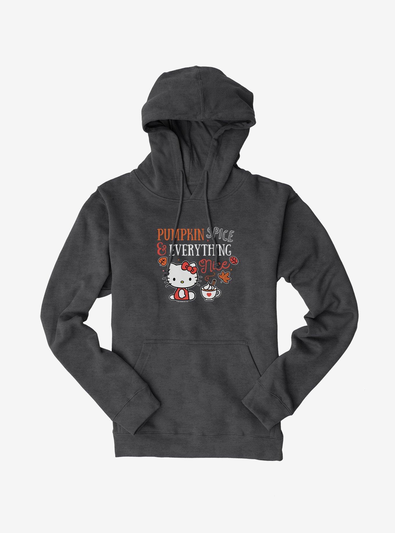 Hello Kitty Pumpkin Spice & Everything Nice Hoodie, CHARCOAL HEATHER, hi-res