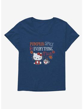 Hello Kitty Pumpkin Spice & Everything Nice Girls T-Shirt Plus Size, , hi-res