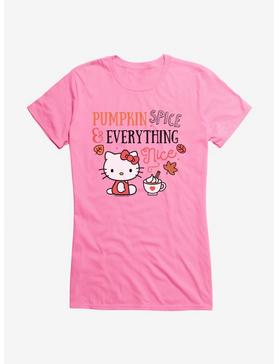 Hello Kitty Pumpkin Spice & Everything Nice Girls T-Shirt, CHARITY PINK, hi-res