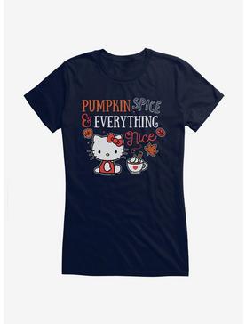 Hello Kitty Pumpkin Spice & Everything Nice Girls T-Shirt, , hi-res