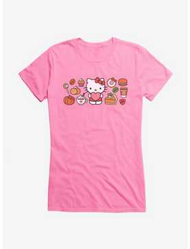 Hello Kitty Pumpkin Spice Food & Decor Girls T-Shirt, CHARITY PINK, hi-res