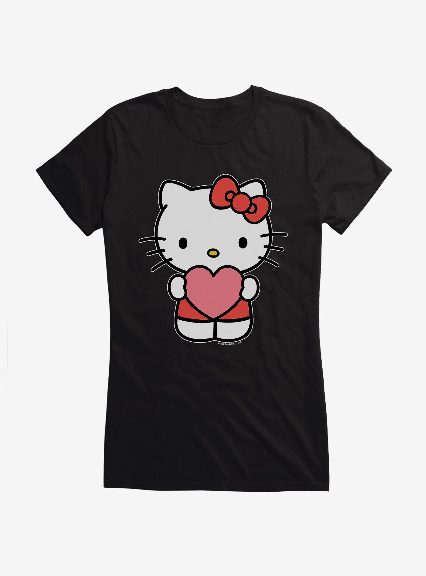 Hello Kitty Heart Girls T-Shirt, BLACK, hi-res