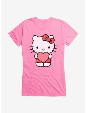 Hello Kitty Pumpkin Spice Heart Girls T-Shirt, CHARITY PINK, hi-res