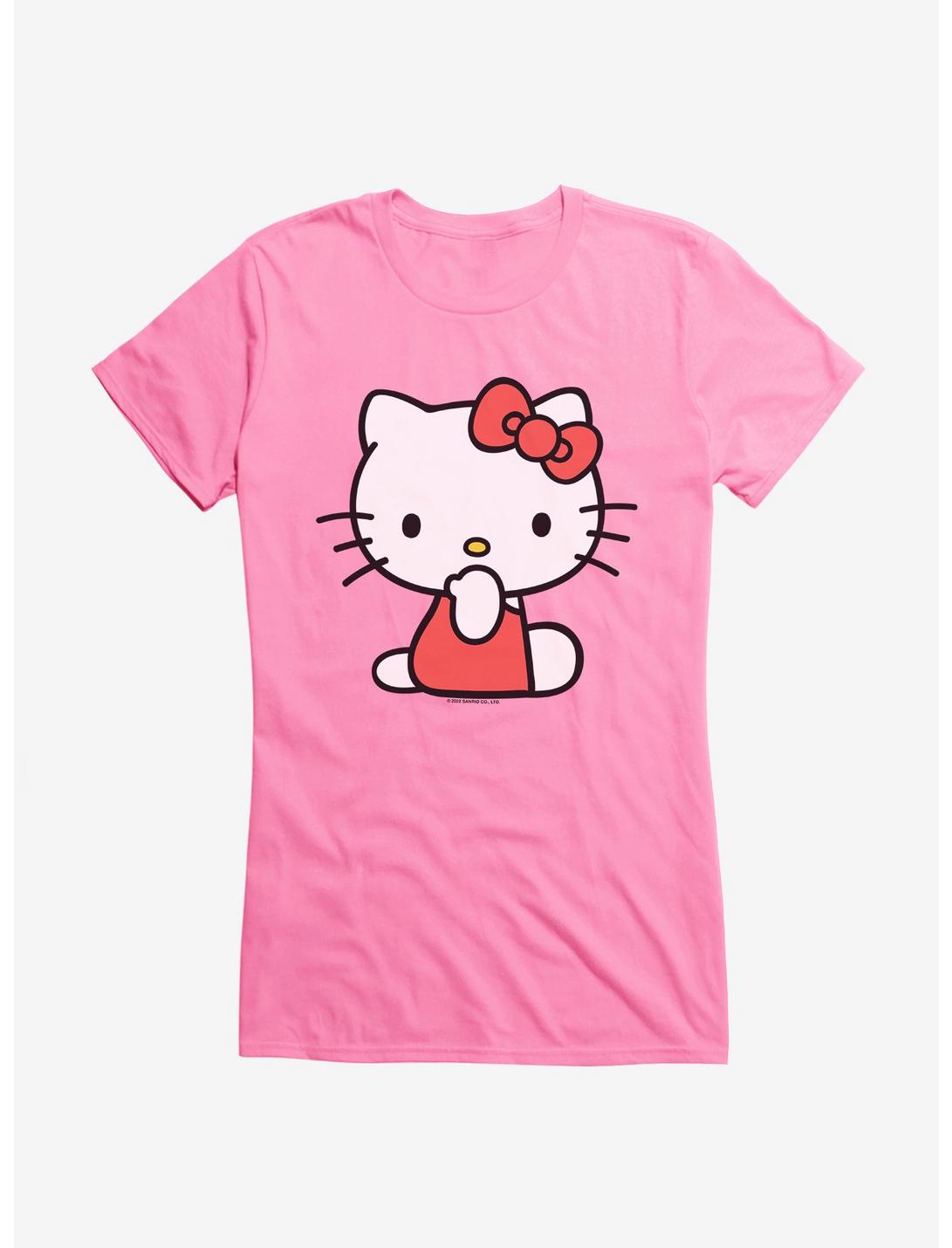 Hello Kitty Sitting Girls T-Shirt, CHARITY PINK, hi-res