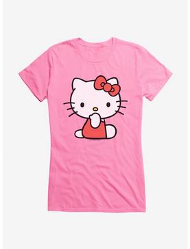 Hello Kitty Pumpkin Spice Sitting Girls T-Shirt, CHARITY PINK, hi-res