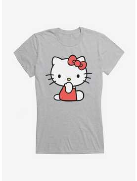 Hello Kitty Sitting Girls T-Shirt, HEATHER, hi-res
