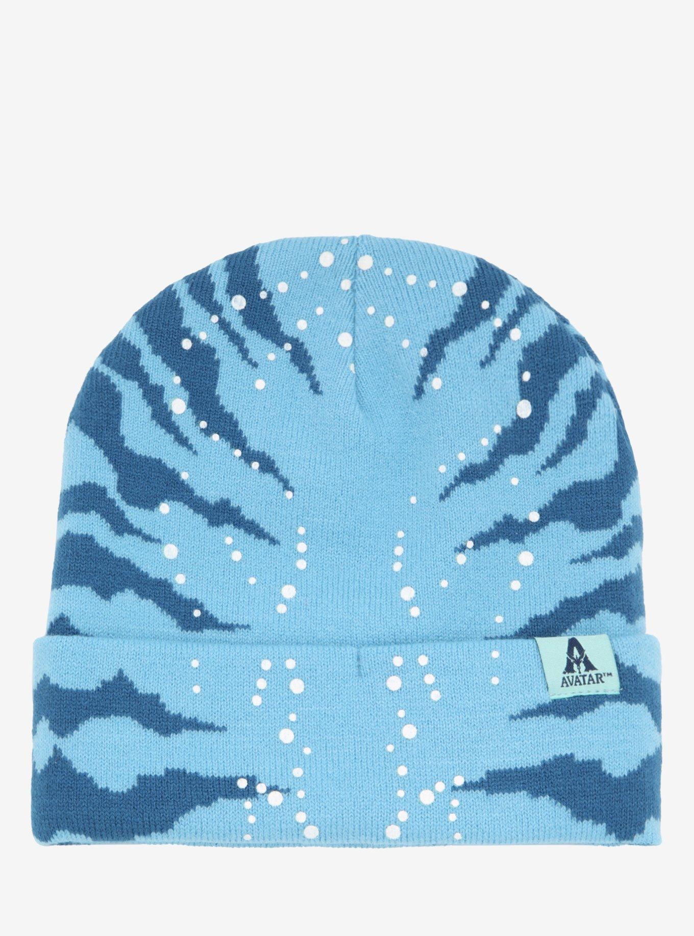 Avatar The Way Of Water Na vi Glow In The Dark Beanie Hot Topic