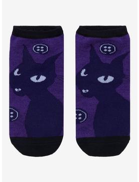 Coraline Cat Button No-Show Socks, , hi-res