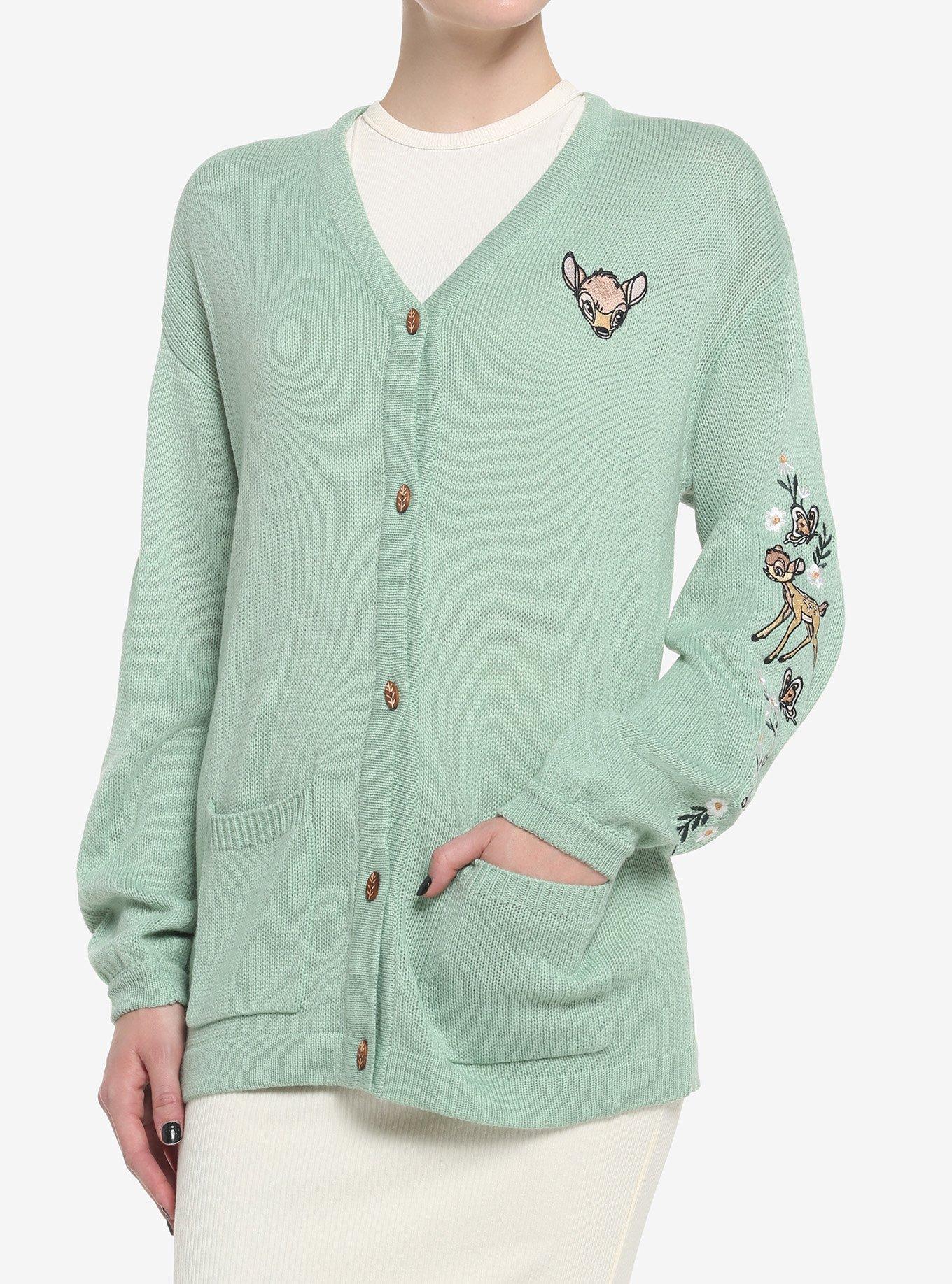 Disney Bambi Embroidered Cardigan, , hi-res