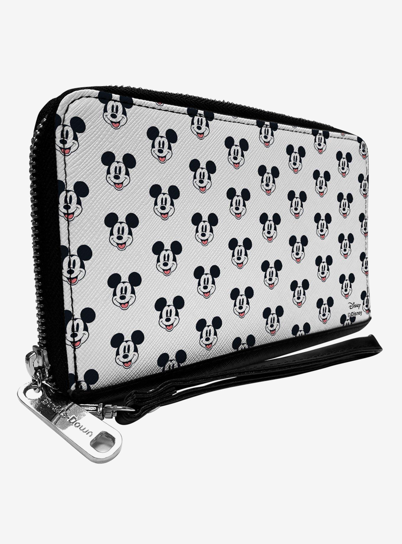 Disney Mickey Mouse Smiling Zip Wallet, , hi-res