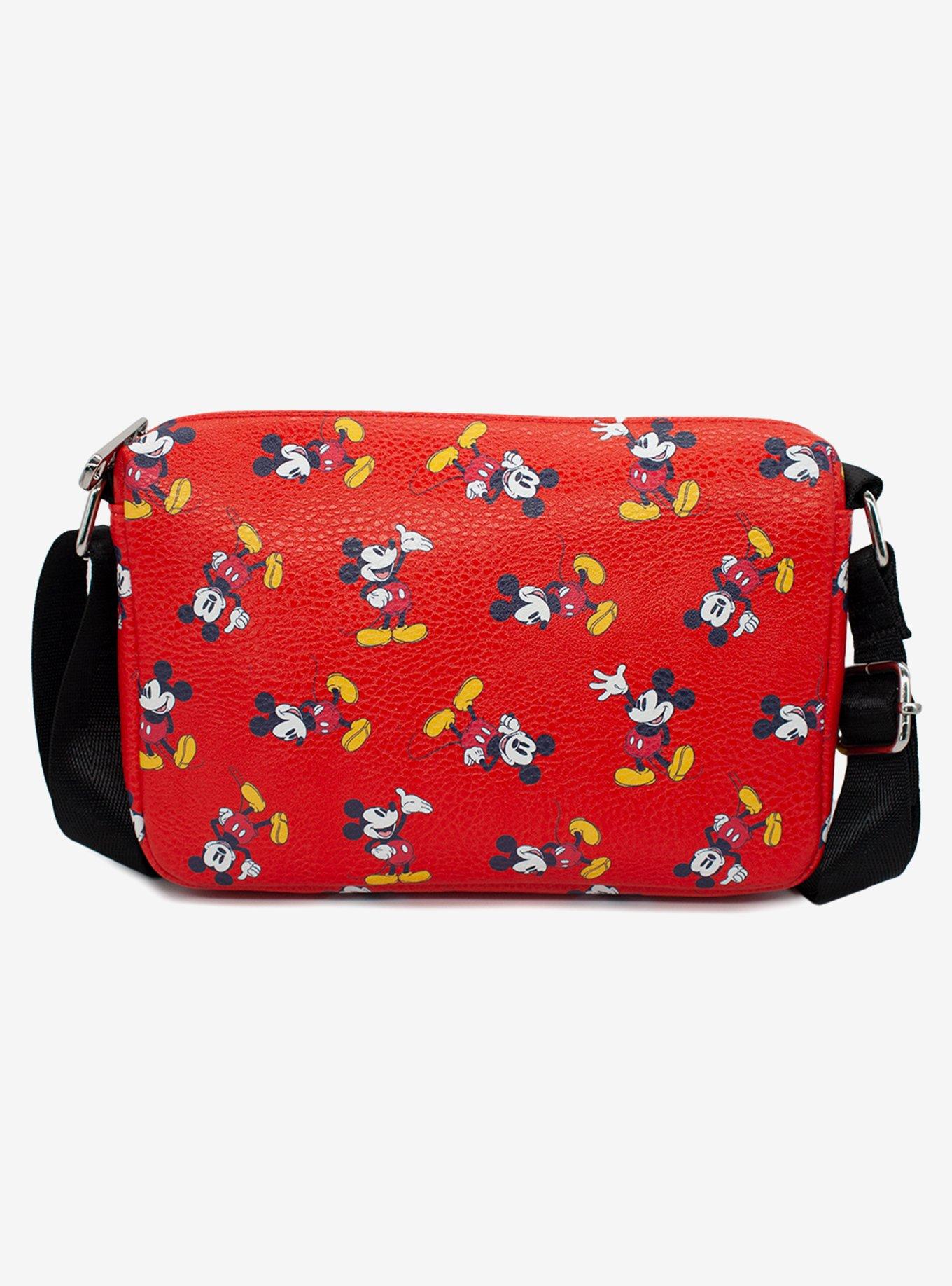 Disney Mickey Mouse Through The Years Vegan Leather Crossbody Bag