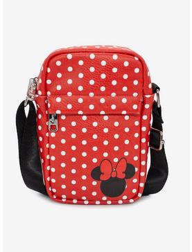 Disney Minnie Mouse Polka Dots Vegan Leather Crossbody Bag, , hi-res