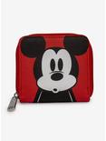 Disney Mickey Mouse Red Black Zip Wallet, , hi-res