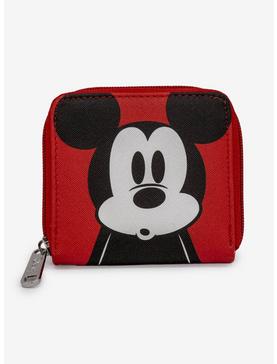 Disney Mickey Mouse Red Black Zip Wallet, , hi-res